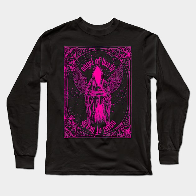 Pink Angel of Death Long Sleeve T-Shirt by Perzaphine